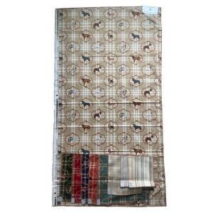 Bassett McNab "Pedigree Pals" fabric dogs vintage swatch 28 х 49